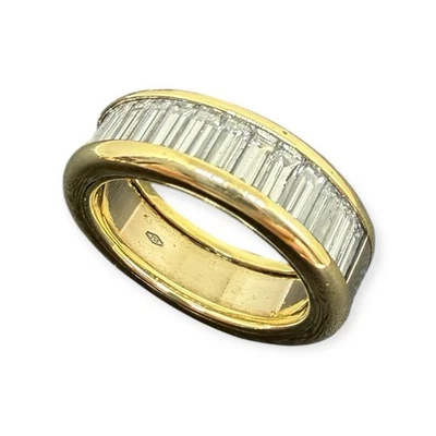 Ring Gelbgold 1,2ct Baguette Diamanten 18K/750 Gr.50  - Bild 1 von 4