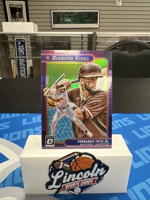 Fernando Tatis Jr ~ 2021 Donruss Optic ~ Lime Green Prizm #27 Diamond Kings - Image 1 of 2