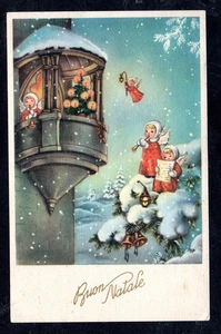 Cartolina  Augurale Buon Natale  ANGELI  (AA207) - Picture 1 of 2