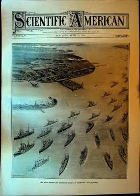 Scientific American April 27 1907 Naval Review Jamestown Exposition - Image 1 of 3