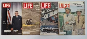Lot of 4 Time Life Magazines 1963 - 1965 Alaska Earthquake LBJ Ranch Gemini - Picture 1 of 22