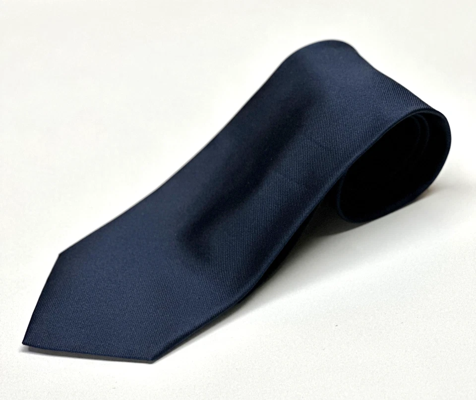 Corbata Brooks Brothers Makers seda azul marino vintage 3,75" x 58" Foto 1 de 4