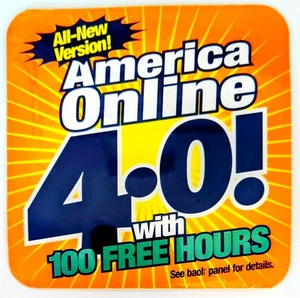 America Online Collectible / Install Disc, VERSION 4.0 AOL CD for Win/Mac SEALED - Picture 1 of 2