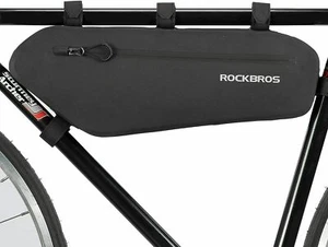 ROCKBROS Triangle Bag Waterproof Large Capacity 4L Front Tube Frame Bag Black - Picture 1 of 7