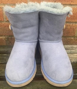 UGG AUSTRALIA Light Blue Ankle Boot Size Uk 3 Great Condition Ladies - Picture 1 of 14