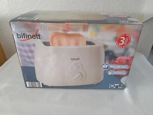 Bifinett Toaster 2 Slice Cream Brand New in Original Box max 800 Watts - Picture 1 of 6