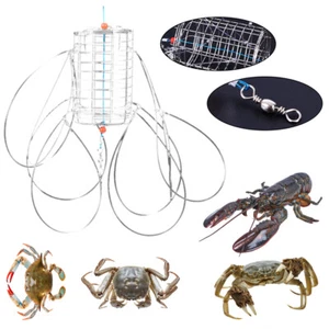 Outdoor Crab Lobster Trap Fishing Bait Trap Crab Snare Trap for Crabbing - Picture 1 of 11