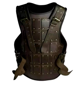Mittelalterliche Wikinger Lederrüstung | Handgefertigte Krieger Brustplatte | LARP Cosplay Ausrüstung - Bild 1 von 2