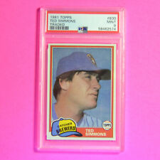 1981 Topps Traded #830, Ted Simmons, Brewers PSA 9 MINT Low Pop