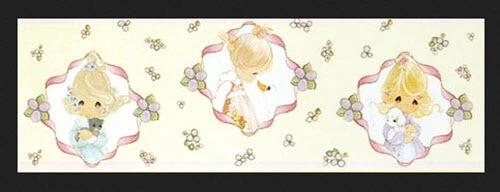 Borden Precious Moments Blue Pink Tutu Ballerina Wallpaper Border 10 Yards