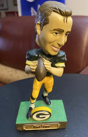 2014 Bart Starr #15 Green Bay Packers Bobblehead Blizzard SGA 6.75" Tall WFRV Cover
