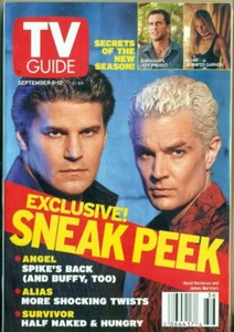 TV GUIDE-2003-BUFFY-ANGEL -DAVID BOREANAZ + SPIKE - JAMES MARSTERS COVER + ALIAS - Bild 1 von 1