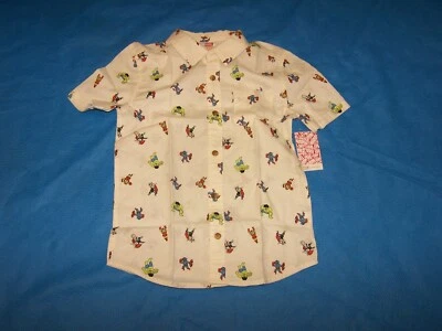 Size (5) Boys Marvel Avengers Short Sleeve Button Front Shirt - Image 1 of 4