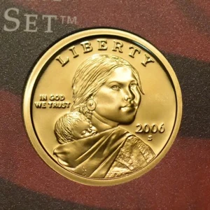 2006-S Native American Clad Sacagawea Dollar US Mint Proof Set Coin - Picture 1 of 2