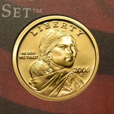 2006-S Native American Clad Sacagawea Dollar US Mint Proof Set Coin - Image 1 of 2