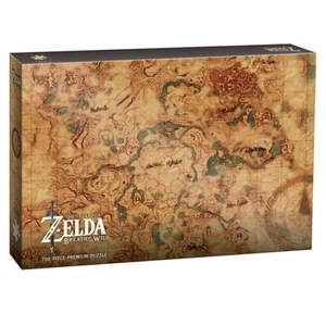USAopoly Legend Of Zelda Breath Of The Wild "Hyrule World Map" 750 Piece Puzzle - Picture 1 of 2