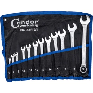 SERIE KIT SET CHIAVI COMBINATE STELLA E FISSA INGLESI 12pz 6-22mm CONDOR - Foto 1 di 2