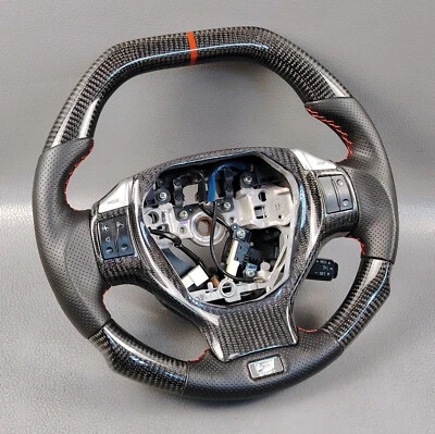 Lexus CT200H F SPORTS Echt Carbon Multimedia Flach Top Rote Naht Lenkung Rad - Bild 1 von 4