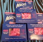 Mack's Schaum Ohrstöpsel Dreamgirl rosa für Damen mit Etui 30 dB Reduktion (3er-Pack)