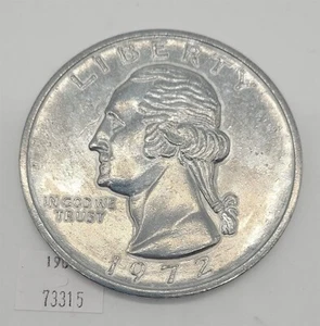 Pisapapeles para moneda ampliada ThriftCHI ~ 3" - 1972 Washington Quarter - Imagen 1 de 4
