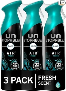 Febreze Unstopables Air Freshener Spray for Bathroom Room Spray Fresh Scent Od - Picture 1 of 8