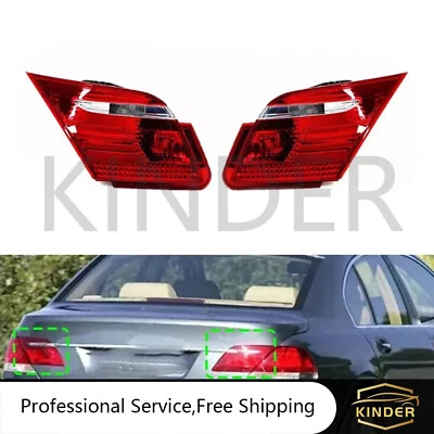 1 пара задних внутренних задних стоп-сигналов для BMW 2005-2008 7 серии E65 E66 745i 750Li  - Изображение 1 из 4