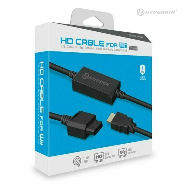 Hyperkin M07183 7ft Wii HD Cable - Black