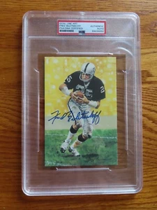 FRED BILETNIKOFF Signed Goal Line Art Card PSA Slabbed Autograph OAKLAND RAIDERS - Picture 1 of 3
