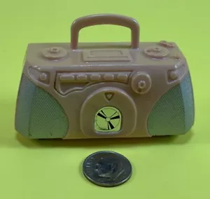 BARBIE MY SCENE DOLL ACCESSORY PINK MINIATURE BOOM BOX RADIO ONLY - Picture 1 of 10