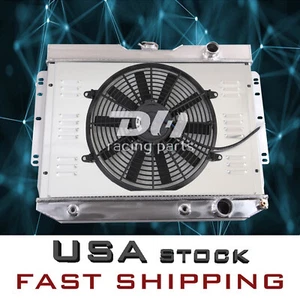 Full Alu Radiator+Shroud+Fan 3 Row For 1959-61 Chevrolet Kingswood Base 3.8-6.7L - Picture 1 of 19