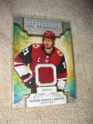 OLIVER EKMAN-LARSSON 2020-21 ARTIFACTS NHL REMNANTS JERSEY #NR-OE - Image 1 of 2