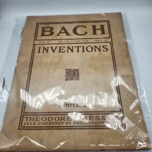 Vintage Bach Inventions Presser Collection Music Book Sheet Music Vol 40 - Picture 1 of 4