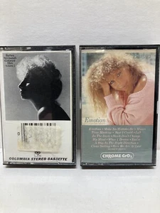BARBRA STREISAND Lot Two Cassettes- Emotions and Greatest Hits Volume II - Picture 1 of 5