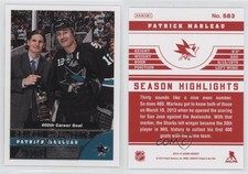 2013-14 Score Season Highlights Red Back Patrick Marleau #583