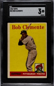 1958 Topps Baseball Roberto Clemente #52 SGC 3 - Picture 1 of 2