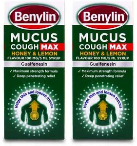 Benylin Mucus Cough Max Honey and Lemon 300ml X 2 - Picture 1 of 1