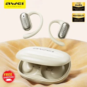 Awei OWS T95 Dual Bass Wireless Earphones Bluetooth 5.3 Waterproof Sport Earbuds - Picture 1 of 13