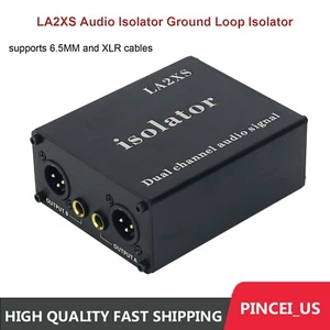 LA2XS Audio Isolator Ground Loop Isolator Supports 6.5MM XLR Cables&Dual Channel - Picture 1 of 8