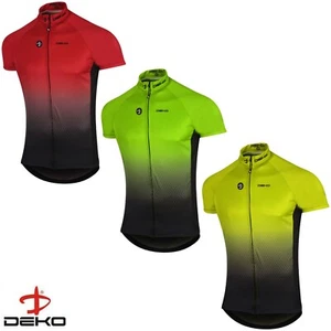 DEKO Mens Cycling Jersey Half Sleeve Bike/Bicycle top jersey Short Sleeves - Picture 1 of 16