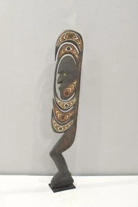 Figura de madera de Papúa Nueva Guinea Yipwon una pierna - Imagen 1 de 4