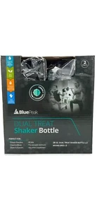 2x Protein Shaker Bottles 28 Ounce Capacity With Dual Treat Technology, Mix Grid - Picture 1 of 7