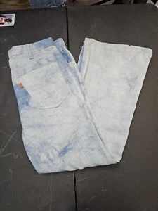 Vintage 70's Levi's Orange Tab Jeans Size 36" x 30" Light Wash Bell Flare Bottom - Picture 1 of 6
