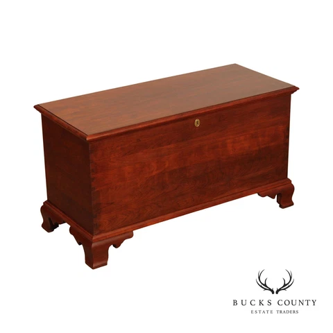 Stickley Chippendale Style Cherry Blanket Chest Cover