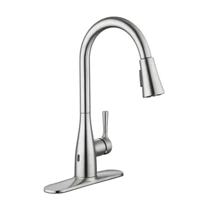Glacier Bay Sadira Touchless Pull-Down Sprayer Kitchen Faucet in Stainless - Picture 1 of 8