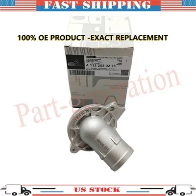 1122030275 Engine Coolant Thermostat For Benz ML320 ML350 ML430 ML500 R500 S350 Foto 1 de 4