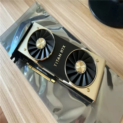 NVIDIA Titan RTX 24GB GDDR6 PCIe 3.0 CUDA Graphics Video Card - Image 1 of 4