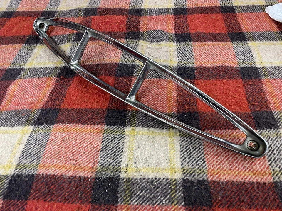 1967 1968 Cadillac Deville Fleetwood Rear Tail Light Chrome Surround Trim Bezel - Image 1 of 4