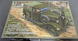 POLSKI FIAT 508/III AMBULANCE 1:72 SCALE BY IBG MODELS - Picture 1 of 2
