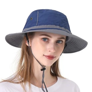 Outdoor Sun Hat Bucket Hats for Women Sun Protection Mesh Cap Quick-Dry UPF 50+ - Picture 1 of 7