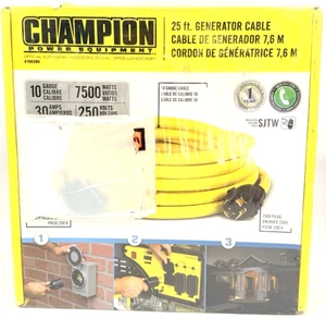 [Champion] Champion 25 Fuß Verlängerungskabel 10 Ga. Generatorkabel 48036 - Bild 1 von 3